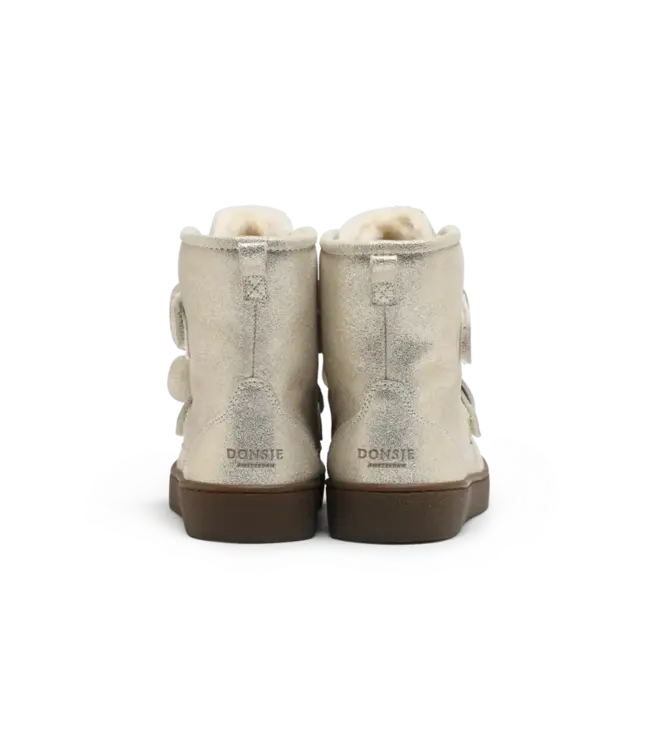 Donsje Isa Exclusive Boots | Silver Metallic Leather
