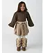 Donsje Isabelle Skirt | Soft Taupe Striped Teddy
