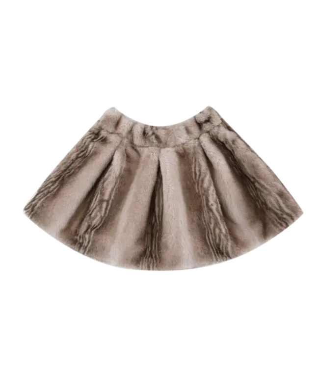 Donsje Isabelle Skirt | Soft Taupe Striped Teddy