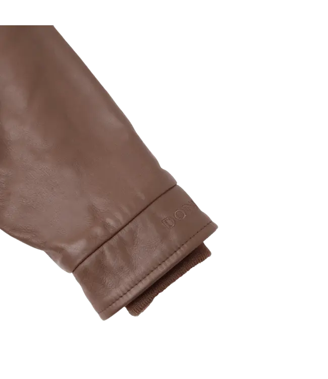 Donsje Yuki Leather Jacket | Bear | Cognac Leather