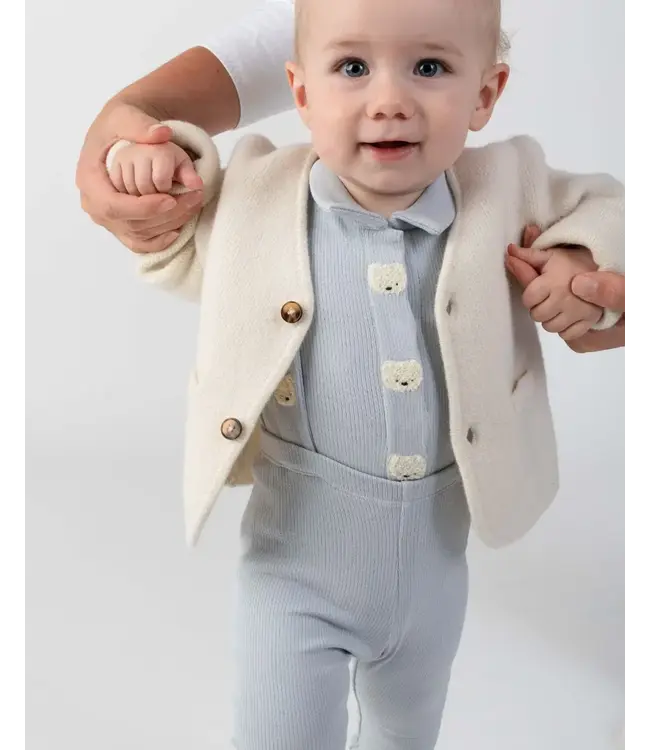 Donsje Finnian Bodysuit | Polar Bears | Ice Blue
