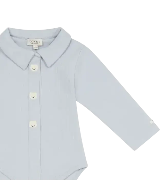 Donsje Finnian Bodysuit | Polar Bears | Ice Blue