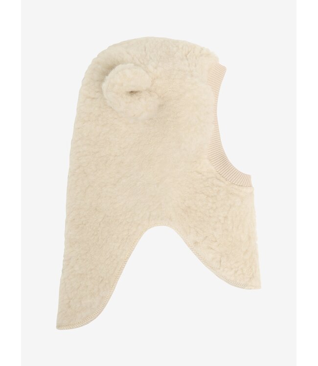 Balaclava Ears Wool Teddy cream