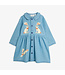 Mini Rodini LW denim rabbit sp woven dress | Blue
