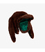 Mini Rodini Rabbit ear faux fur cap | Brown