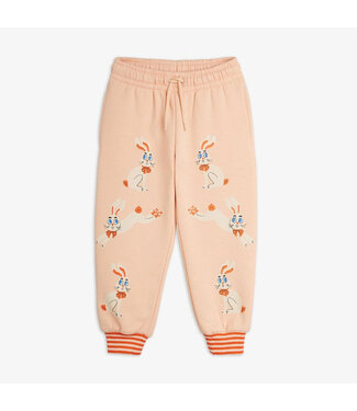 Mini Rodini Mini Rodini Rabbit sp cuffed sweatpants | Pink