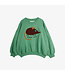 Mini Rodini Elephant shrew chenille sweatshirt | Green