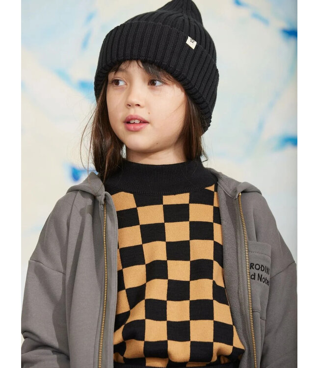 Mini Rodini M.Rodini field notes emb hoodie | Grey