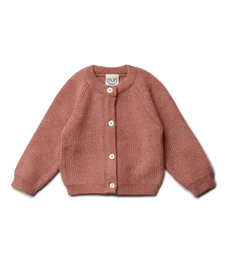 Puri Cardigan Perlfangstrick Clay