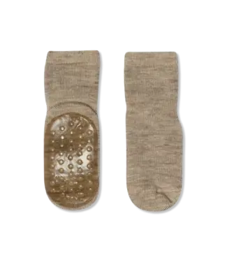 Go Baby GO Wool Socks Anti/Slip - Light brown