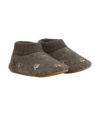 Enfant 2811 Walnut Cars wool slippers baby
