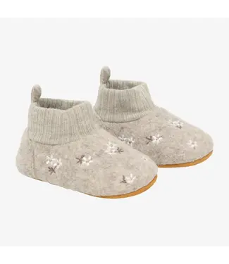 Enfant 2060 Sand Melange FLOWER wool slippers baby
