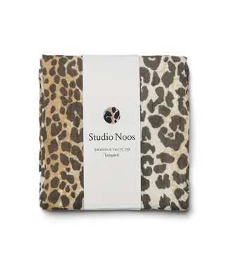 Studio Noos Swaddle Print medium leopard