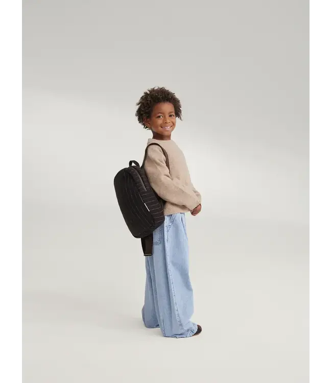 Flannel Chalkstripe Mini backpack brown
