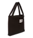 flannel chalkstripe Mom bag brown