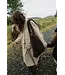 flannel chalkstripe Mom bag brown
