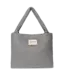 flannel chalkstripe Mom bag light grey