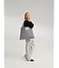 flannel chalkstripe Mom bag light grey