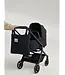 flannel chalkstripe Mom bag dark blue