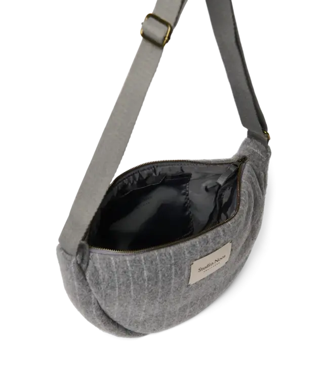 flannel chalkstripe adult fanny pack light grey