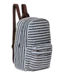 stripy wool MIDI backpack light blue/ brown