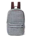 stripy wool MIDI backpack light blue/ brown