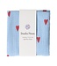 Swaddle Print Medium Light Blue Hearts