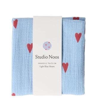 Studio Noos Swaddle Print Medium Beige Hearts
