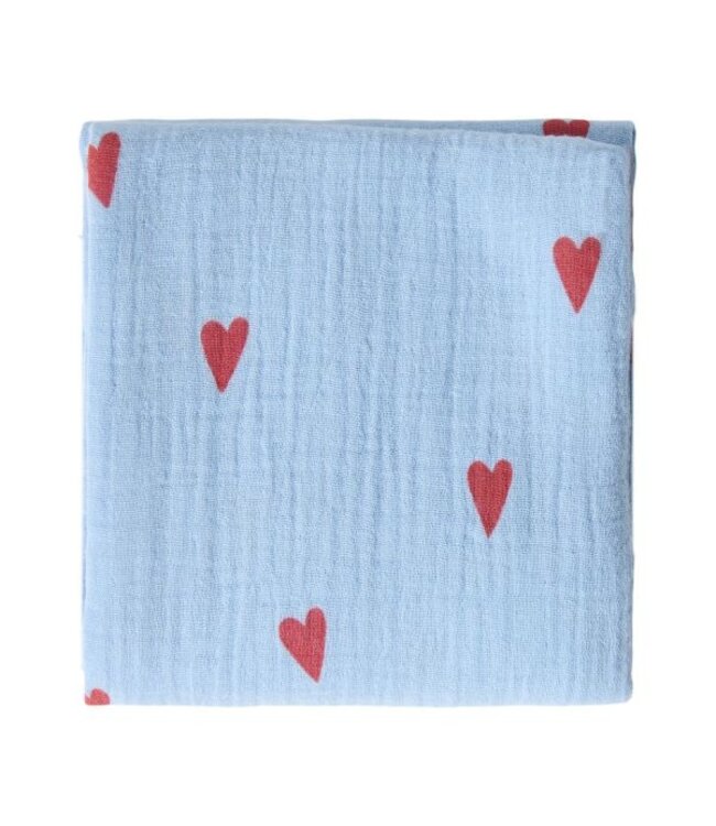 Swaddle Print Medium Beige Hearts