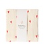 Swaddle Print Large Beige Hearts