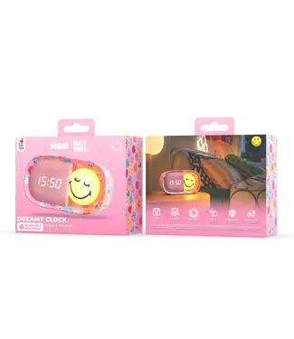 MOB MOB Dreamy clock smiley world | roze