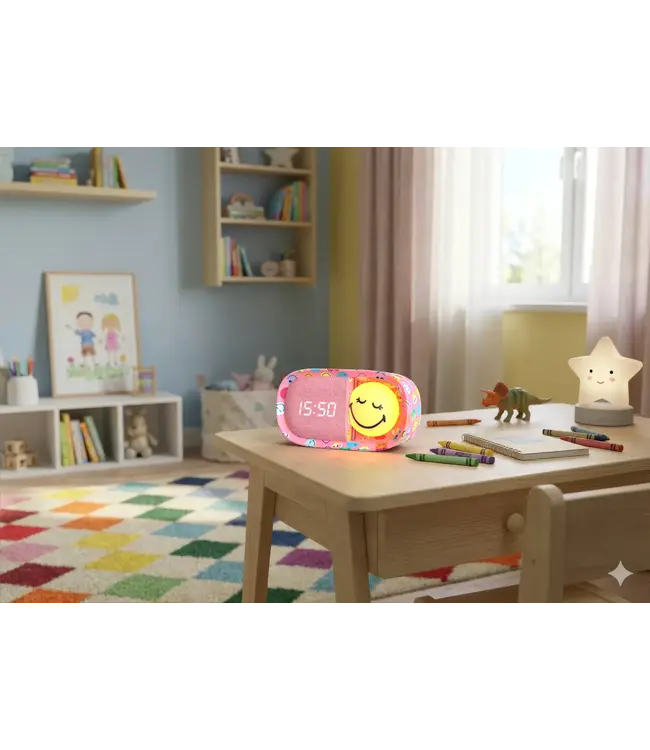 MOB Dreamy clock smiley world | roze