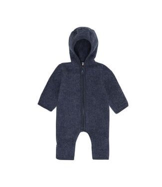 Huttelihut Pram Suit Wool Fleece | navy