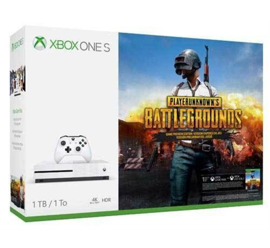 Xbox One S White 1TB + PlayerUnknown's Battlegrounds