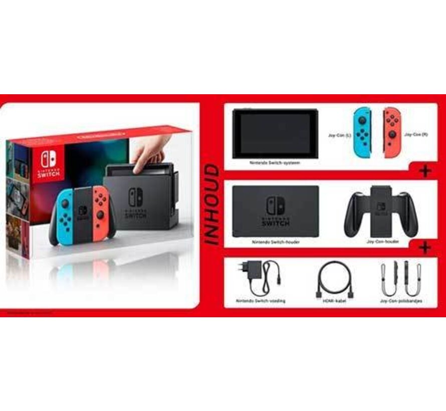 Nintendo Switch Neon Blue & Red