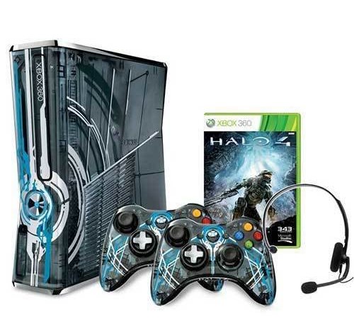 Microsoft XBOX 360 S Black - Halo 4 Limited Edition Bundel