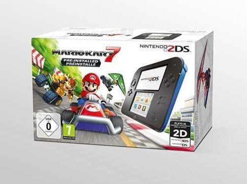 Nintendo 2DS Black/Blue + Mario Kart 7