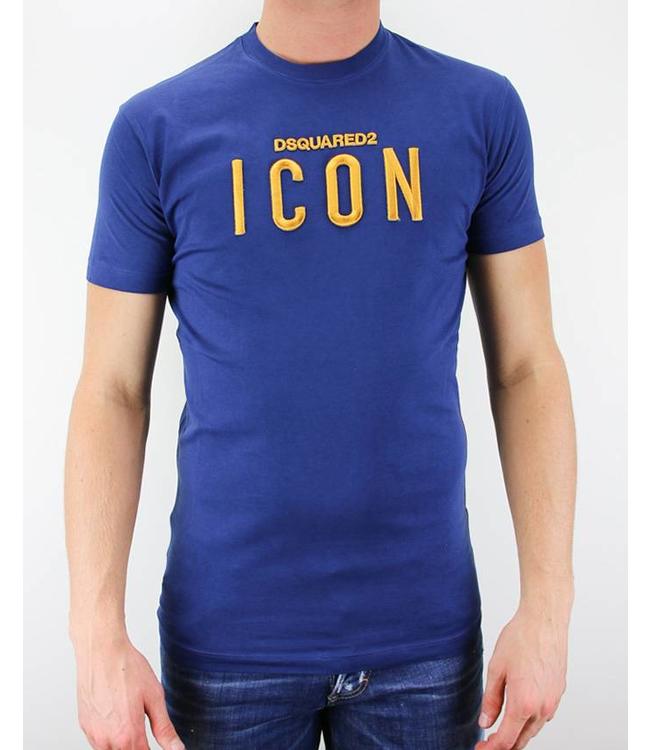 dsquared icon t shirt blue