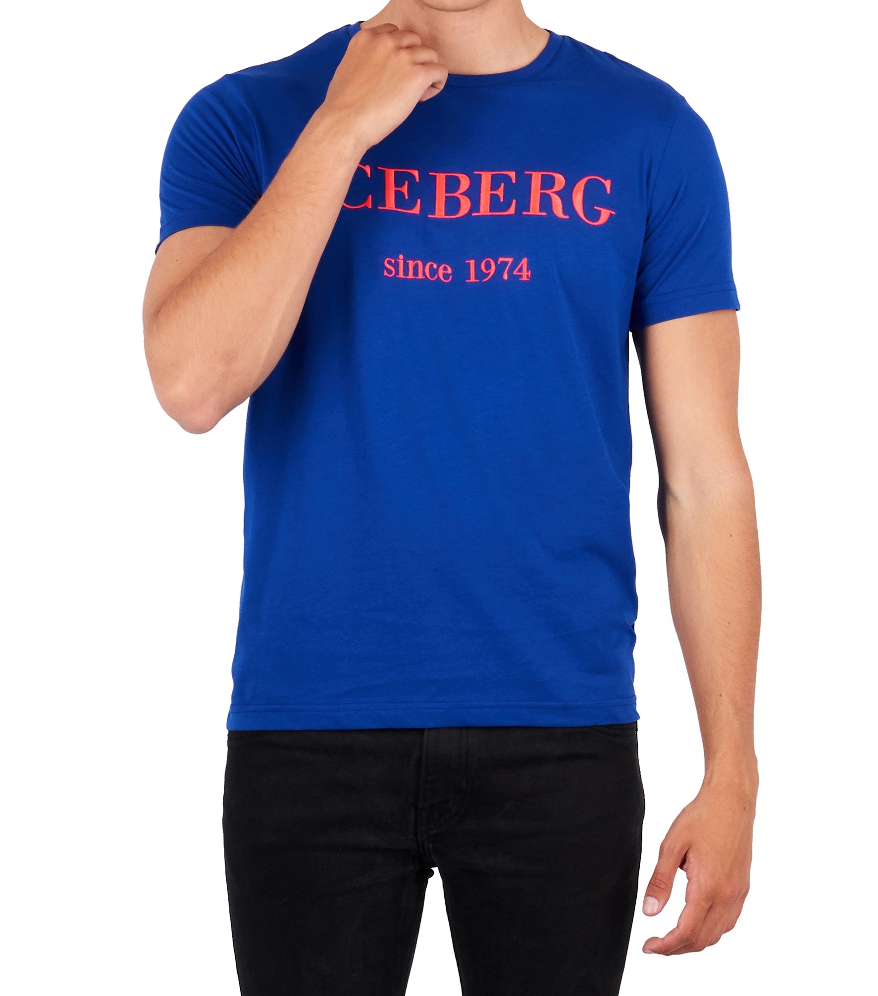 Christchurch regel Knipoog Iceberg : T-shirt Logo Blue-F014 6331 - Coats leermode