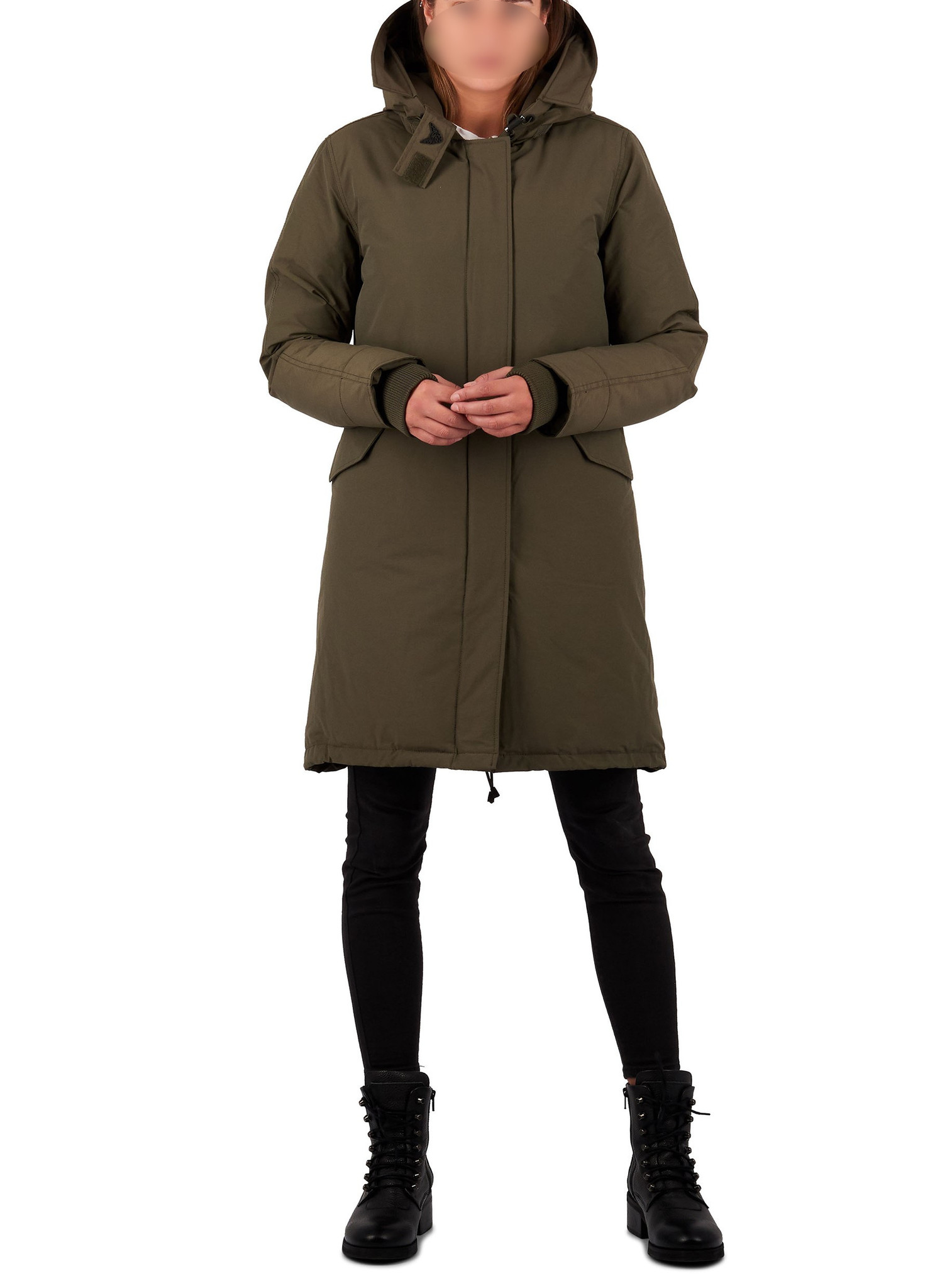 nevel doorboren Erge, ernstige Airforce : Fishtail parka HRW0431-Olive night - Coats leermode