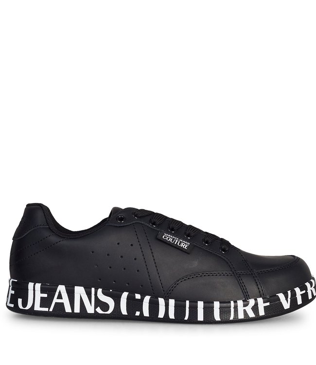 Maladroit politicus Vijandig Versace Jeans : Sneakers Logo zool Black-E0YUBS - Coats leermode