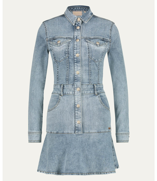 Joshv : Dress Relena Denim-Blue - Coats leermode