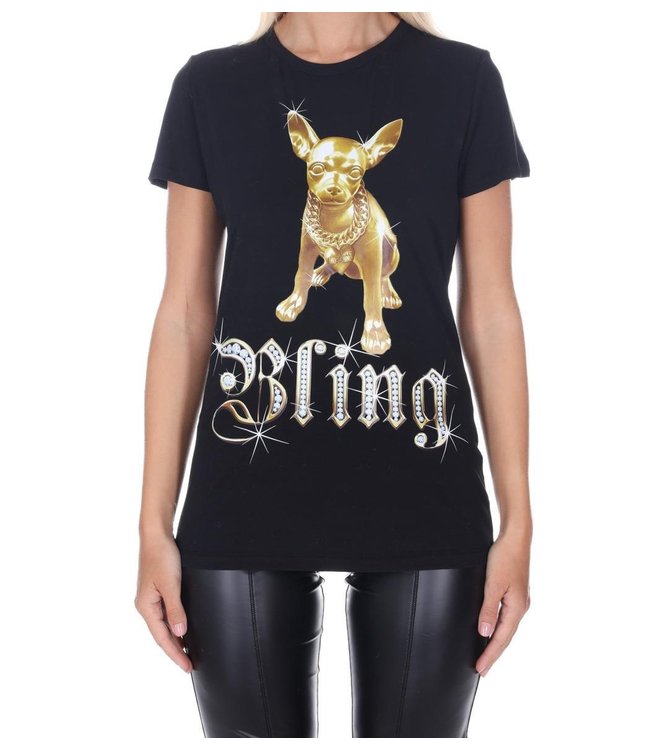Love moschino Love Moschino : T-shirt Chihuahua Black