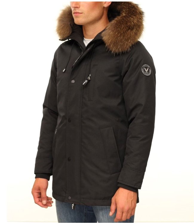 Versano Thomas Parka-Black