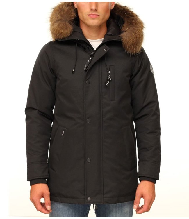 Versano Thomas Parka-Black