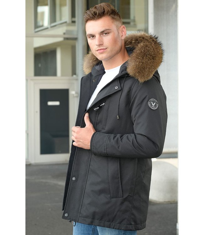 Versano Thomas Parka-Black