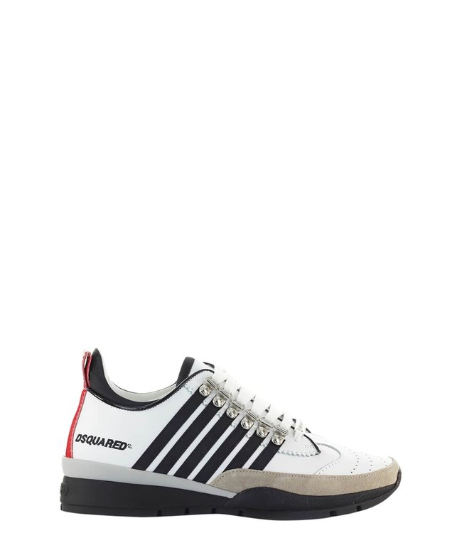 Dsquared2 : Sneaker Bianco nero-SNM146 - Coats leermode
