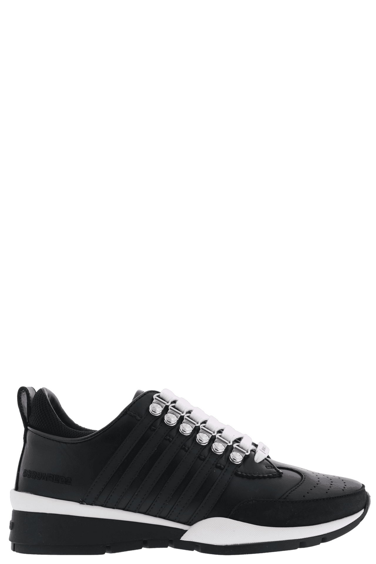 Dsquared2 Lace-Up Low Top Sneakers Dames maat 36 Zwart - Schoenen.nl