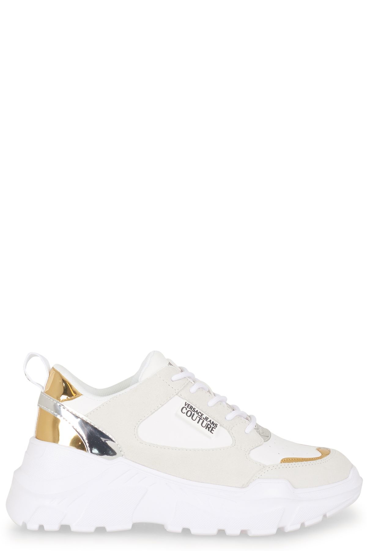 Versace Jeans : Mirror sneaker-White-71VA3SC2 - Coats leermode