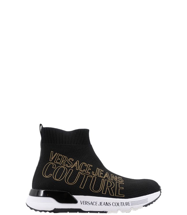 Versace Jeans : Sock sneakers Black-71VA3SA1 - Coats leermode